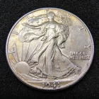 1941-D Walking Liberty Half Dollar 50C - Denver Mint - AU Condition -Nice Toning