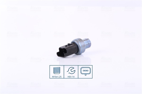 Druckschalter Klimaanlage ** First Fit ** Nissens 301104 Aluminium M10×1.25-6H-image