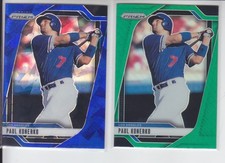 2 - 2025 Prizm PAUL KONERKO Blue Cracked Ice + Green Dodgers #52
