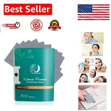 100 Count Natural Face Oil Blotting Paper with Bamboo Charcoal - Soft Gentle