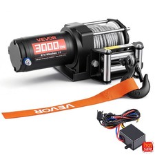 3000 Lbs 12v Dc Atvutv Electric Winch 39.4 Ft Steel Cable Wired Remote Ip55 3000 Lbs 12v Dc Atvutv Electric Winch 39.4 Ft Steel Cable Wired Remote Ip55