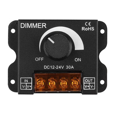 Adjustable Brightness Dimming Controller Knob ON/Off Switch For LED Light Strip