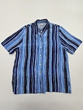 Rigany Jungen Hemd blau gestreift Knopfleiste...