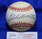Eddie Mathews JSA Coa Autograph Official National League ONL Signed Baseball