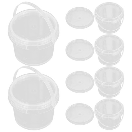 6 Pcs Buckets for Drinks Milk Tea Juice Storage Household Beverage - Afbeelding 4 van 17