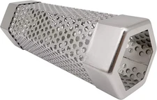 Smoker Smoke Tube Box for Pellets Grill, 304 Stainless Steel BBQ Cold Silvery 