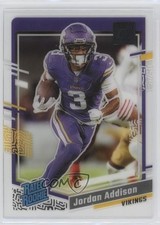 2023 Panini Clearly Donruss Rated Rookie Jordan Addison #70 12g7