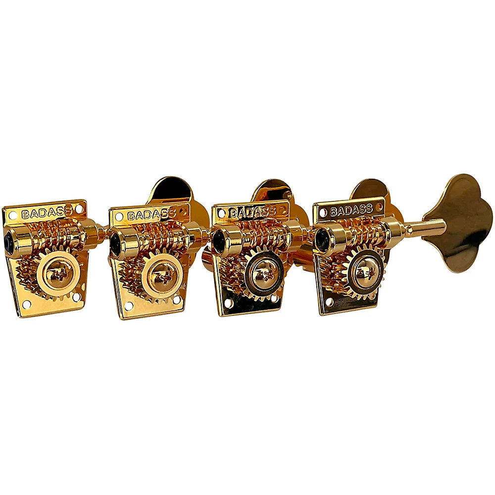 Leo Quan Badass OGT Open Gear Small Post 4-In-Line Bass Tuning Machines Gold 19290₽