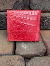 Wild Alligator Hipster fold Wallet croc gator swamp leather hide Credit MR71