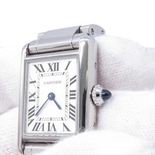 CARTIER Tank mast SM H29.5mm W22mm Stainless Steel Silver Dial WSTA0051 4