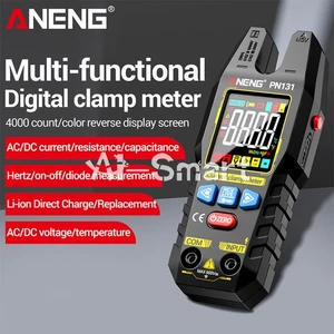 ANENG Multimètre numérique AC DC Volt Amp Ohm Hz Clamp Meter Auto Range Handheld