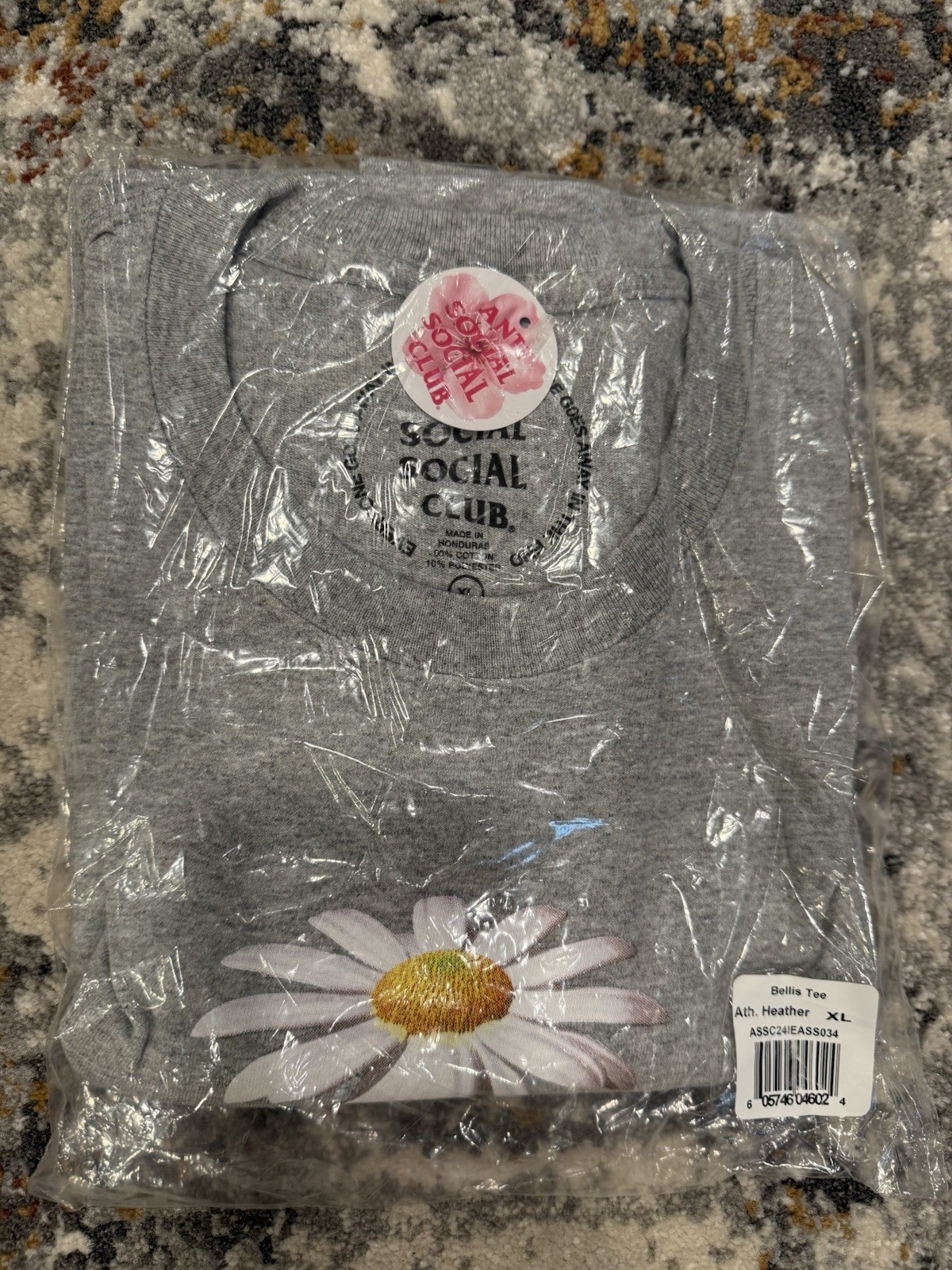 Brand New Anti Social Social Club Bellis Tee Grey SzXL