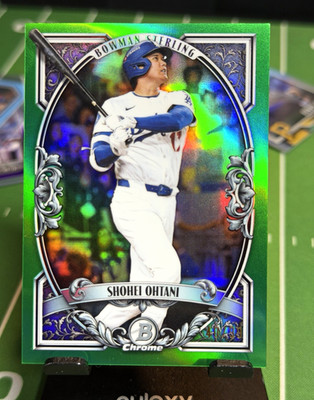 Topps 2026 Bowman Sterling Revelation Shohei Ohtani Dodgers BST-6 Green 40/99