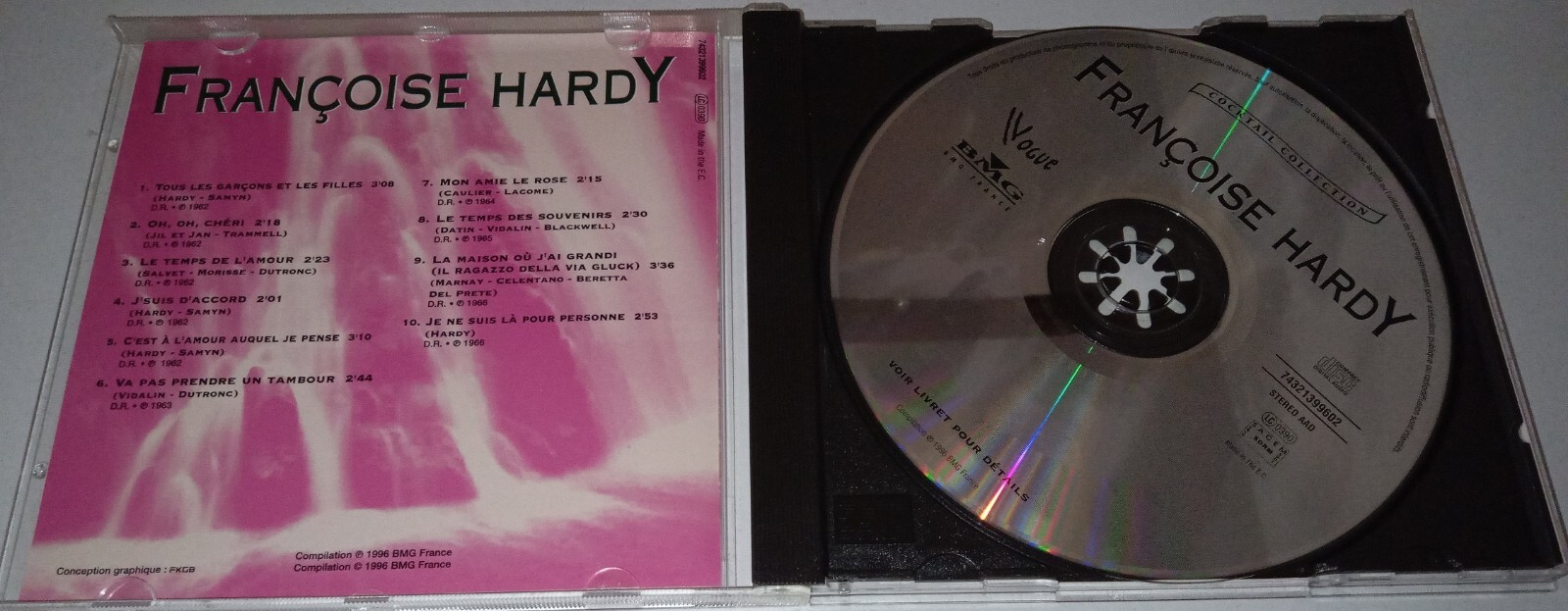 FRANCOISE HARDY CD COCKTAIL COLLECTION TOUS LES GARCONS ET LES FILLES ...