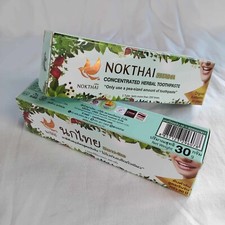 Nok Thai Herbal Teeth 5 star 4A Toothpaste Whitening Concentrated 2X30 g.THAI.