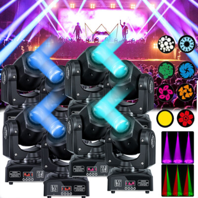 120W LED Moving Head Light RGBW 8Gobo Beam Stage DMX Spot Lighting DJ Disco Bar