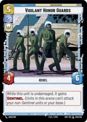 x3 Vigilant Honor Guards - Foil C Star Wars Spark of Rebellion M/NM