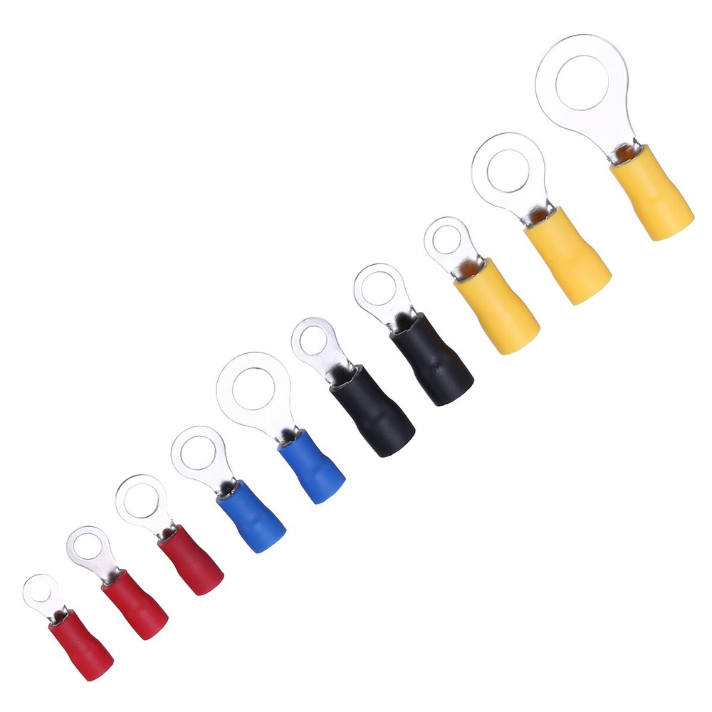 408PCS Wire Splice Terminal Insulated Connectors Spade/Crimp/Ring Terminal Kit