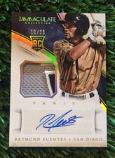 2014 IMMACULATE (BB) Reymond Fuentes SP AUTO/3-COLOR PATCH RC CARD #'ed /99