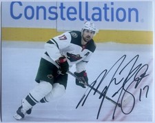 Marcus Foligno Minnesota Wild Signed NHL 8x10 Photo COA