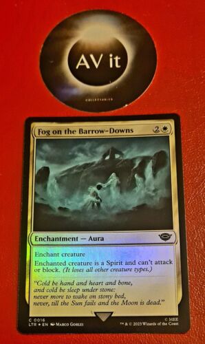 MTG LOTR Fog on the Barrow-Downs Aura - C0016 - Foil - Picture 1 of 2