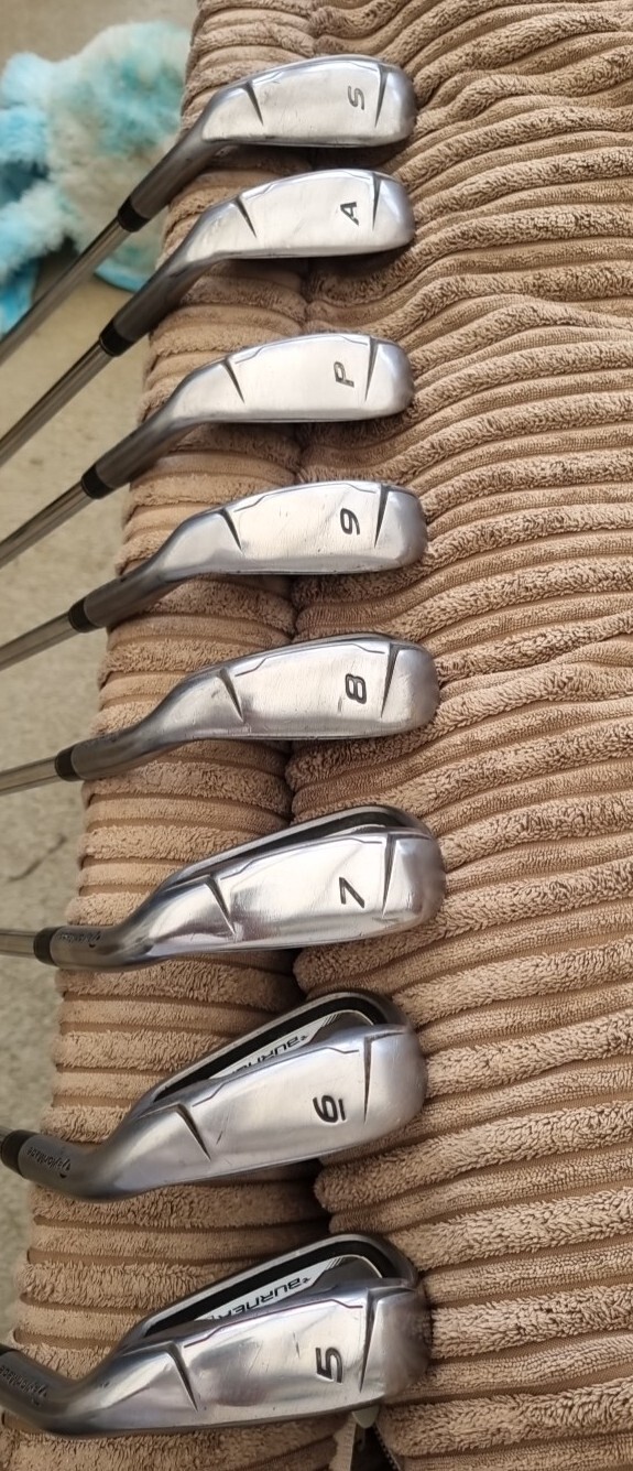 TaylorMade Burner OS Irons/6SW+AW/Regular Flex Steel Shafts eBay