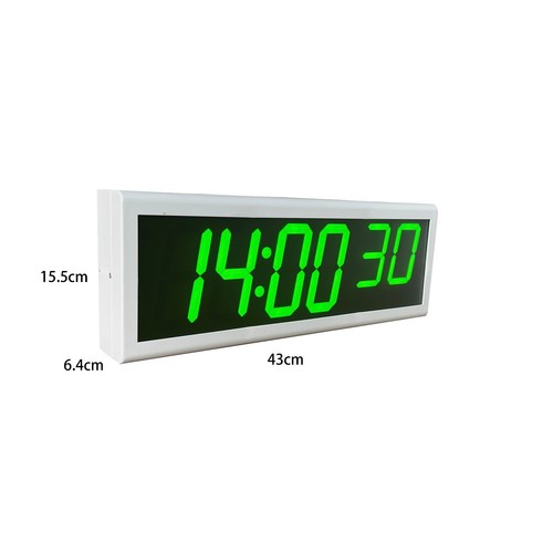 Green LED NTP PoE Clock for Broadcast Timekeeping, Automatic DST Reset - Picture 2 of 4