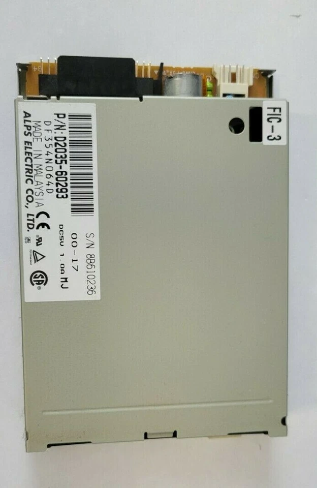 ALPS ELECTRIC 3.5 1.44MB Internal Floppy Drive DF35AN064D - NO BEZEL - Image 2 of 3