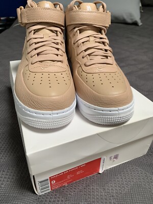 nikelab air force 1 mid vachetta tan