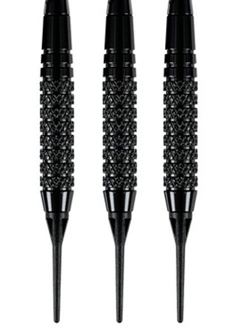 Darts Harrows Black Arrow fléchettes en acier 16g avec étui de transport rigide noir