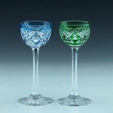 Paar Bleikristall &Uuml;berfanglik&ouml;rr&ouml;mer wohl Frankreich Mitte 20. Jh. - 12,2 cm