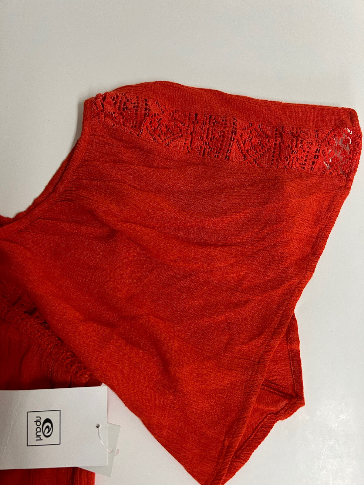 Rip Curl Blouse Woman Cold Shoulder Crochet Top C… - image 4