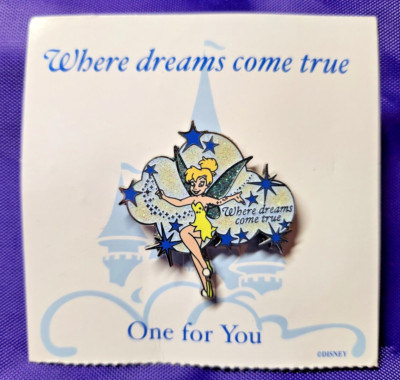 DISNEY Tinker Bell Pixie Dust Pin Where Dreams Come True Disney Parks