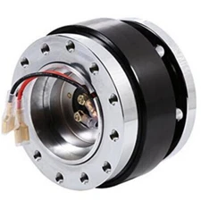 CAR STEERING WHEEL BALL QUICK RELEASE HUB ADAPTER SNAP OFF KIT UNIVERSAL BLACK