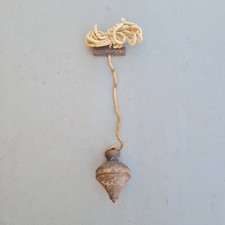 Rare heavy antique vintage iron plumb bob leveling measuring carpenter tool