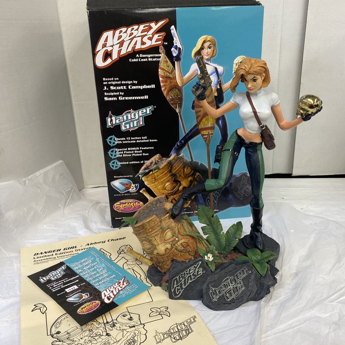 Danger Girl Abbey Chase Previews Exclusive Statue D-Boy Inc 2000