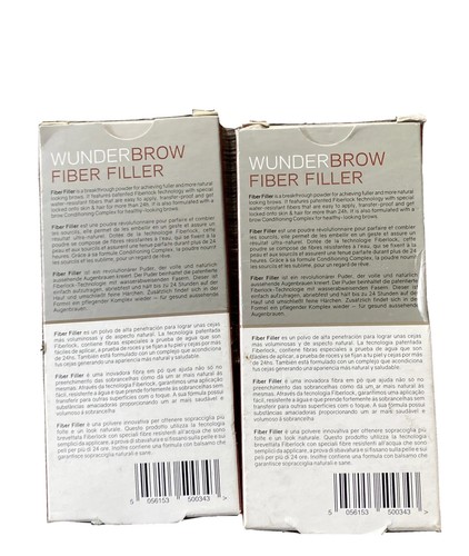 Wunder2 Wunder Brow Fiber Filler Burnette 0.07 oz EACH Lot Of 2 New - Picture 3 of 6