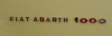 SCRITTA FIAT ABARTH 1000 COMPONIBILE  LETTERE SINGOLE