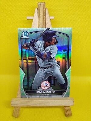 Hans Montero - 2023 Bowman Draft Chrome Lunar Glow Refractor #BDC-12 Yankees