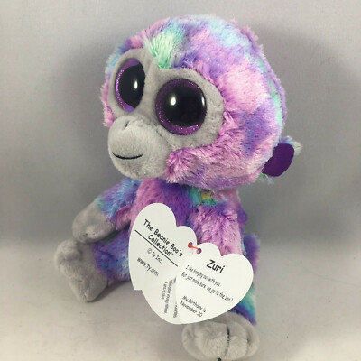ty Beanie Babies ぬいぐるみ TY Beanie Babies Beanie Boos - Zuri, Stuffed Animal, Tie Dye