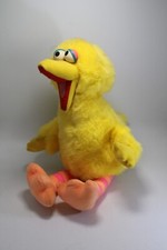 Vintage Plush Sesame Street Playskool Pull String Talking Big Bird 21  1986