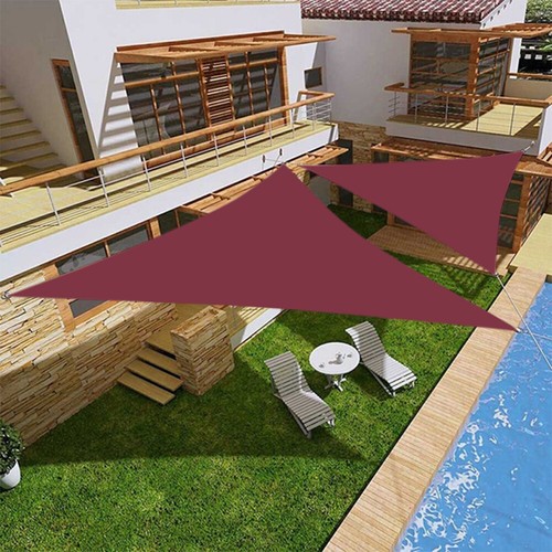 Waterproof Shade Sail Patio Awning Outdoor Garden Pool Sun Canopy Shelter Cover - Picture 58 of 606