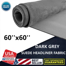 Fabric Upholstery Repair Replacement Kits Dark Gray 60''x60'' Headlining Fabric