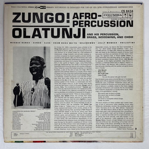 Olatunji – Zungo! Vinyl, LP 1961 Columbia – CS 8434 6 Eye - Picture 2 of 3