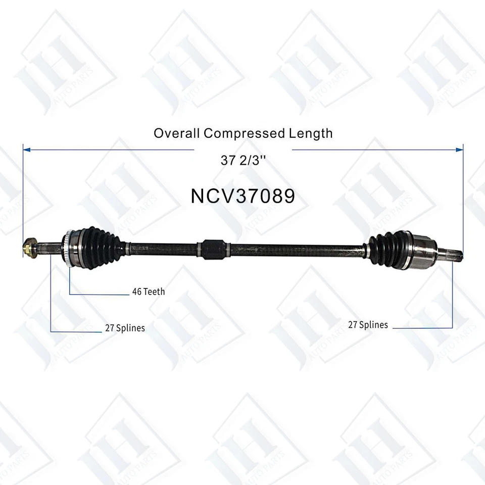OE Front Right CV Axle Shaft For 2014-2018 Kia Forte5 Forte Koup FWD Auto Trans - Image 2 of 4
