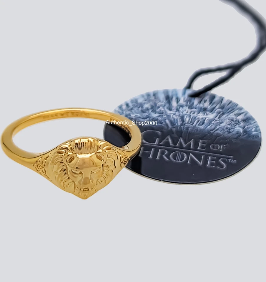 NUEVO 100% PANDORA Oro P Juego de Tronos Lannister León Sello Anillo 163139C00 Foto 3 de 4