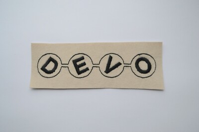 Devo Embroidered Iron-On Punk Rock New Wave Art Post Band Rare Patch Badge