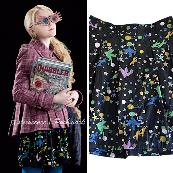 H&M Confetti Party Skirt EU38 ASO Luna Lovegood Harry Potter