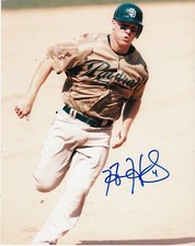 NICK HUNDLEY   SAN DIEGO PADRES   ACTION SIGNED 8x10