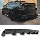 Rear Bumper Diffuser Shark Spoiler Lip Splitter Carbon For Mazda 3 6 Sedan Axela